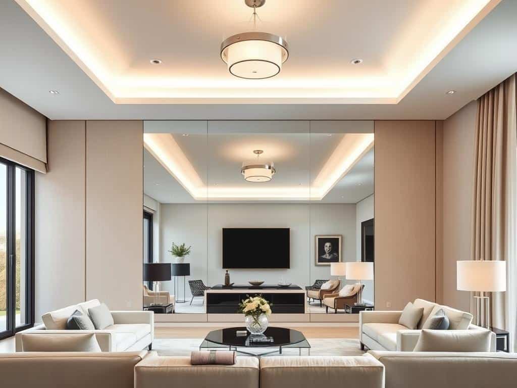 mirror placement and spatial illusion in home planning