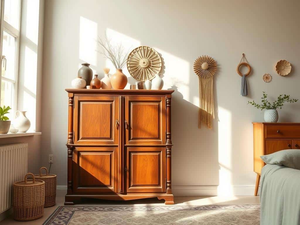 DIY home decor using upcycling furniture and painting walls