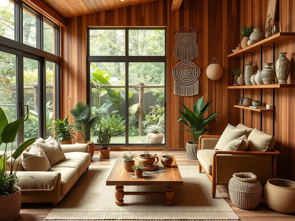 sustainable materials in home wellness spaces