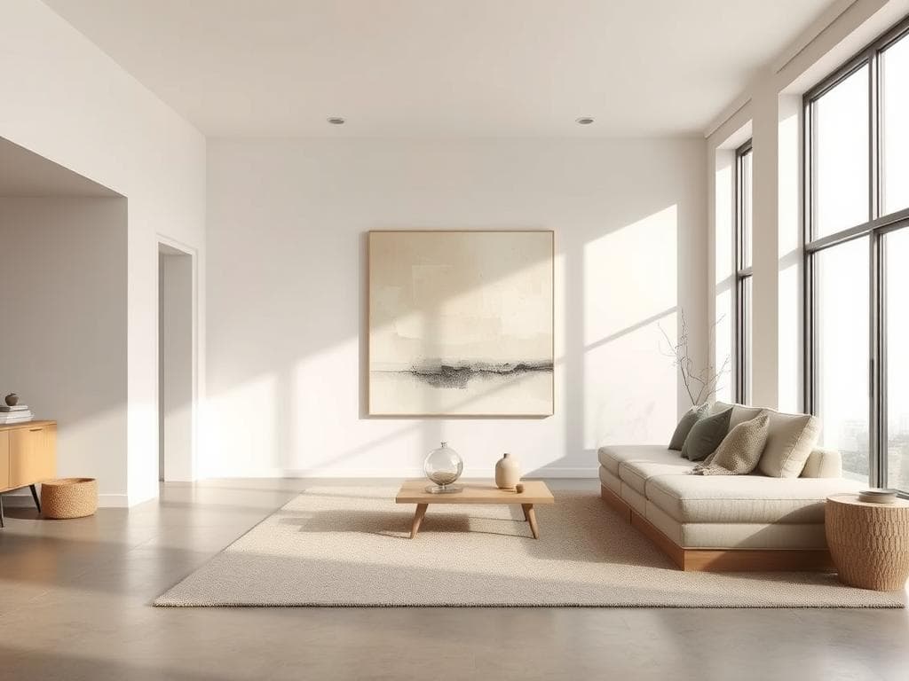 Minimalist design offers a calming atmosphere and timeless look