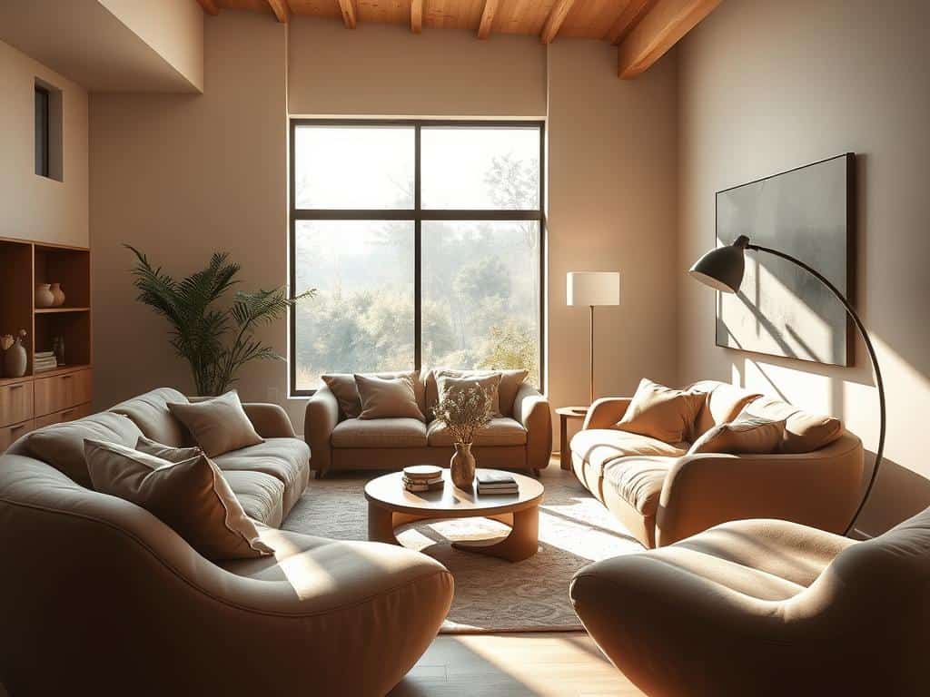 Soft Shapes in furniture design enriching comfort and flow