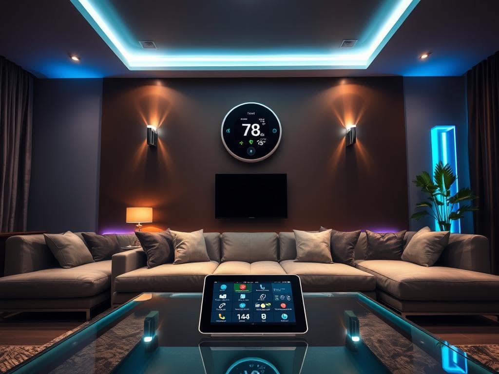 smart thermostats and lighting solutions