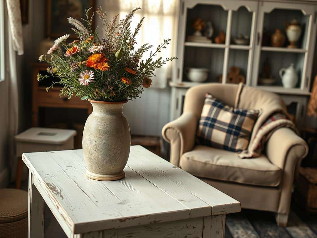 vintage decor with chippy elements