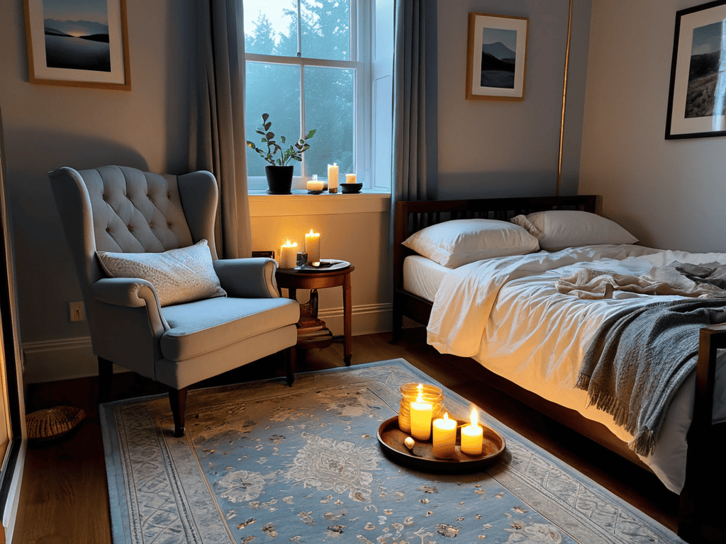 Relaxing evening routine for better sleep