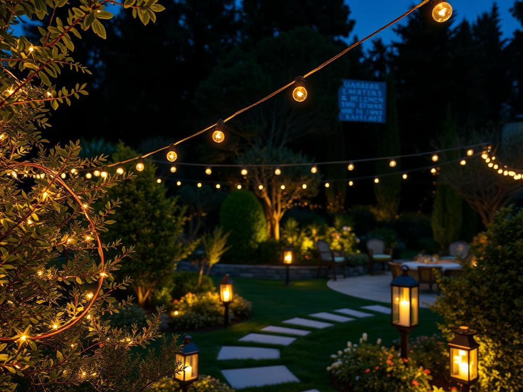 garden lights outdoor entertaining