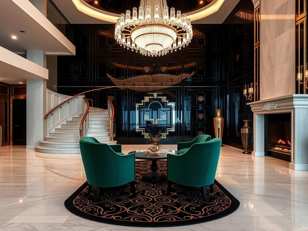 incorporating luxuries in Art Deco decor