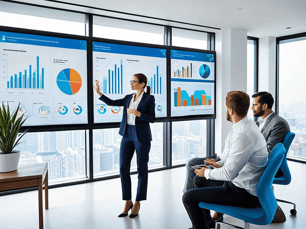 Elegant Business Insights concept