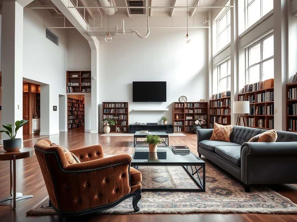 classic elements in a modern space