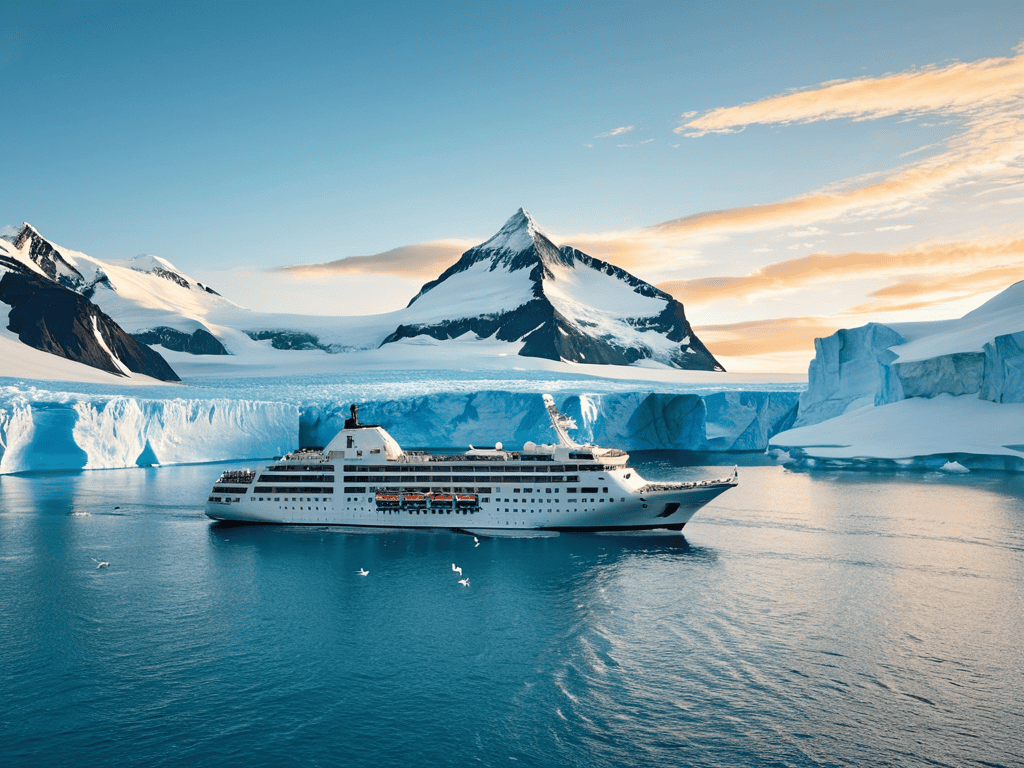 Antarctica cruise sailing unknown waters freely