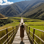 Queshuachaca Rope Bridge in Peru
