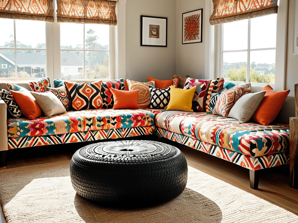 Turning a Tire Into an Ottoman