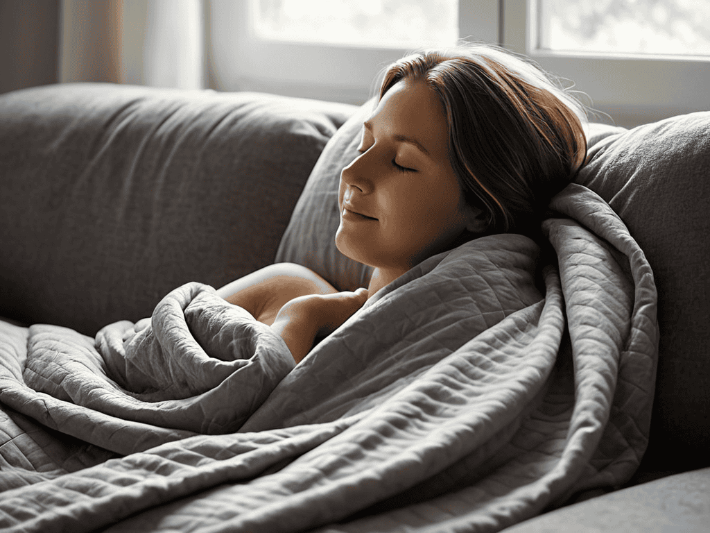 Weighted Blanket Anxiety Relief Therapy