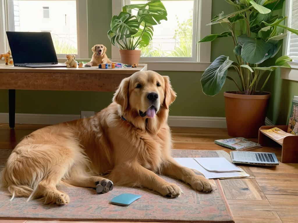 Creating a pet-friendly home office space