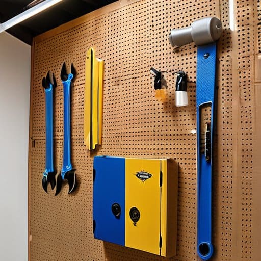 Painted Pegboard Designs for Workshop Whimsy and Function