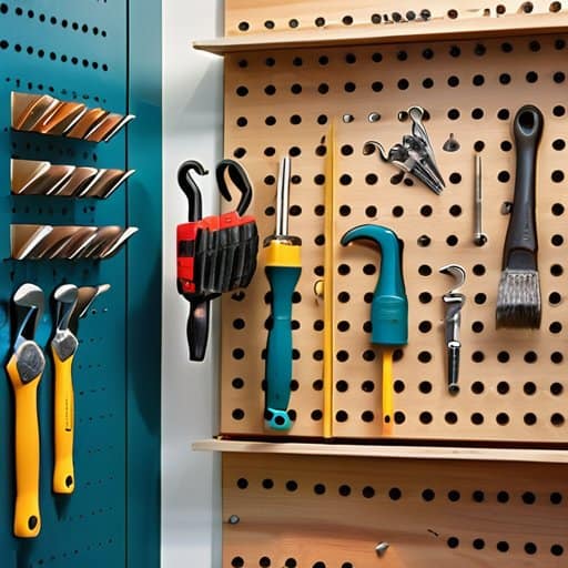 The Grand Finale: organized pegboard masterpiece