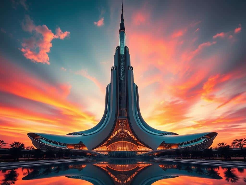 retrofuturistic architecture