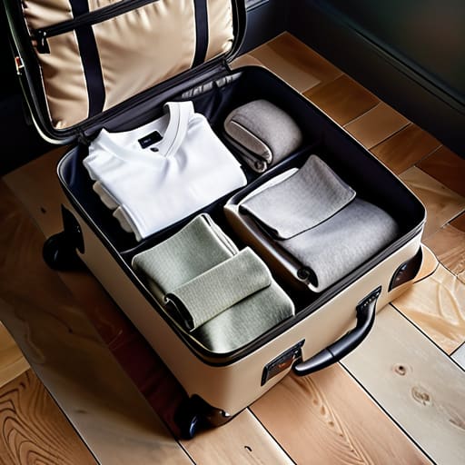 Maximizing carry on space with whimsical flair.
