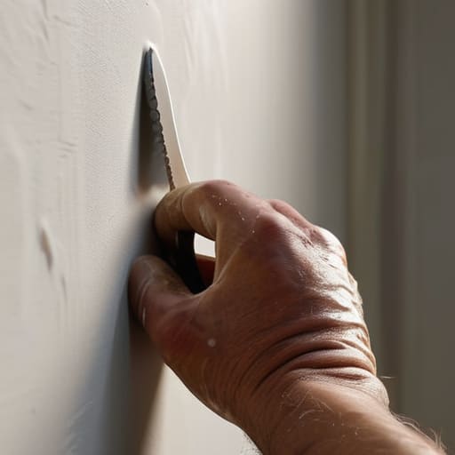 How to repair a dry wall hole.